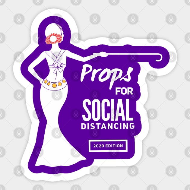 Belly Dance Social Distancing Sticker by Hip Scarves and Bangles